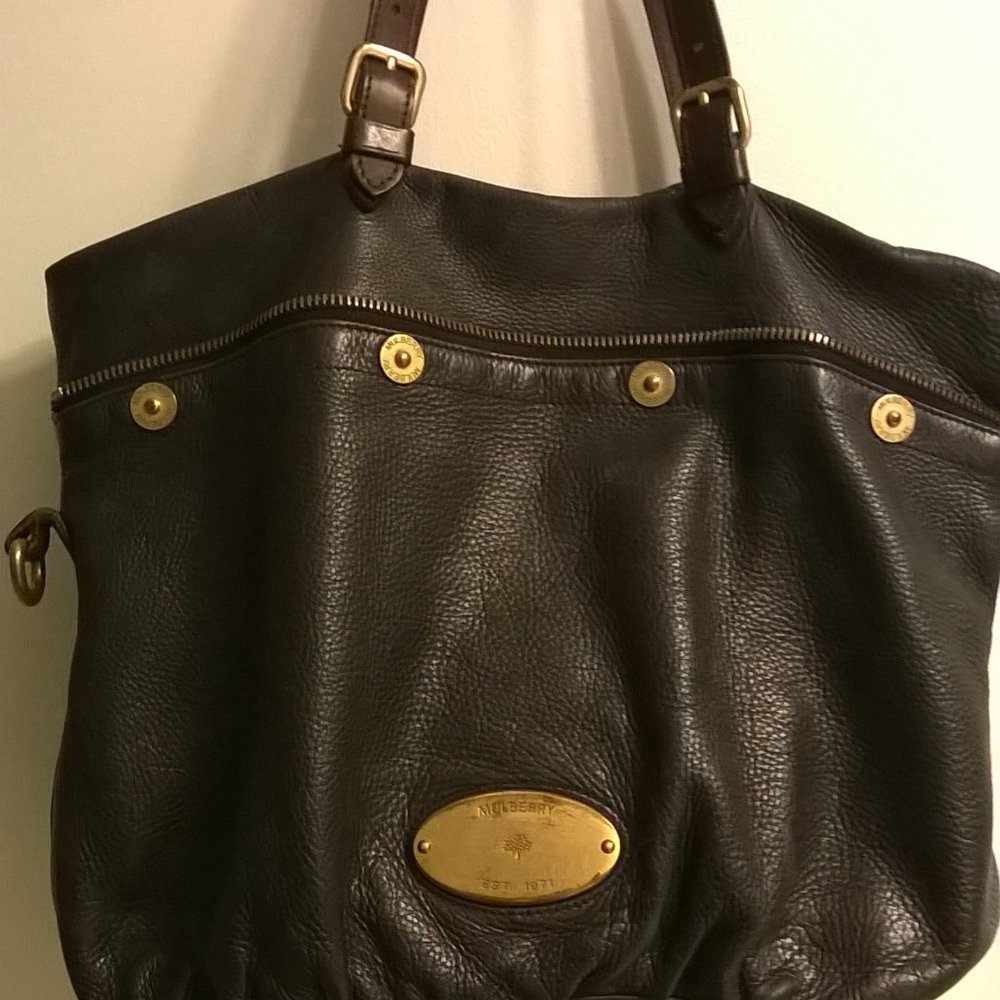 Mulberry Black Grained Leather Tote bag